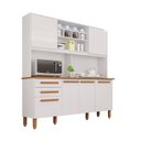 Ver imagem 3 de Armário para Cozinha 6 Portas 2 Gavetas Luna Plus Yescasa Branco