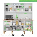 Ver imagem 6 de Armário para Cozinha 6 Portas 2 Gavetas Luna Plus Yescasa Branco