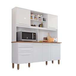 Armário para Cozinha 6 Portas 2 Gavetas Luna Plus  - 2