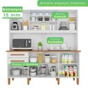 Ver imagem 7 de Armário para Cozinha 6 Portas 2 Gavetas Luna Plus Yescasa Branco