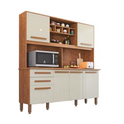 Armário para Cozinha 6 Portas 2 Gavetas Luna Plus  - 2