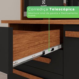 Armário para Cozinha 6 Portas 2 Gavetas Luna Plus  - 8