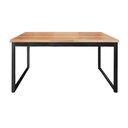 Ver imagem 2 de Mesa de Escritório Tampo Grosso Mdf e Ferro 1,50m Canela/preto