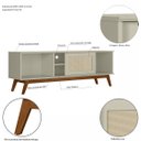 Ver imagem 5 de Rack para TV até 60 Polegadas Pés em Madeira Maciça com Palinha Retrô Panama  Móveis