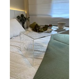 Bandeja Café da Manhã em Acrílico / Suporte Notebook com Alça - 1