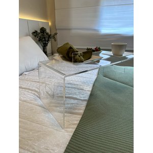 Bandeja Café da Manhã em Acrílico / Suporte Notebook com Alça