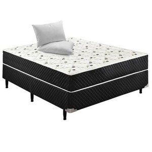 Cama Box Conjugado Casal Sp Móveis Molas Ensacadas - 44x138x188cm