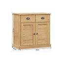 Ver imagem 7 de Balcão 2 Portas 2 Gavetas Madeira Maciça – Bali Mel