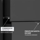 Ver mais imagens de Cômoda Solteiro Retrô 4 Gavetas Alpi Preto