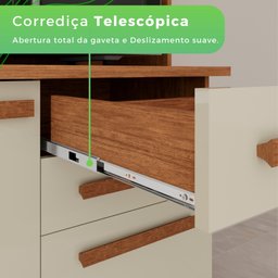 Armário para Cozinha 4 Portas 2 Gavetas Sofia Plus  - 8