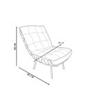 Ver imagem 3 de Poltrona Costela G2home + Puff Linho e Costela Multilaminada:grafite