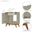 Ver imagem 6 de Aparador Adega 1 Porta 1 Gaveta Retrô Tóquio  Móveis