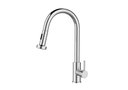 Ver imagem 1 de Torneira Monocomando Bica Extensível Giratória Cozinha Gourmet Inox Cromada Luxo Abs Premium