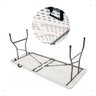 Mesa Maleta Dobrável 1,80m com Alça Portátil Branco 5sports - 2