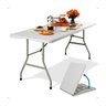 Mesa Maleta Dobrável 1,80m com Alça Portátil Branco 5sports - 1