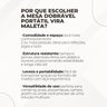 Mesa Maleta Dobrável 1,80m com Alça Portátil Branco 5sports - 7
