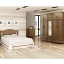 Ver imagem 1 de Guarda-roupa 10 Portas Cama Cômoda 4 Gavetas Madeira Imbuia