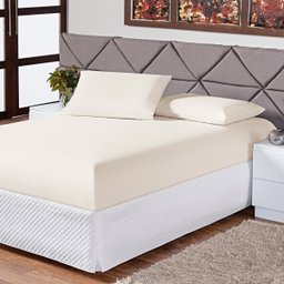 Jogo de Cama Lençol Queen 3 Peças Adolescente Infantil Palha - 1