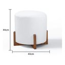 Ver imagem 3 de Puff Decorativo Luna Boucle:Boucle Branco