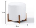 Ver imagem 3 de Puff Decorativo Luna Boucle:Boucle Branco