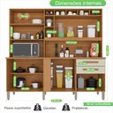 Ver imagem 5 de Armário para Cozinha Espelhado 8 Portas 2 Gavetas Antonela