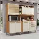 Ver imagem 1 de Armário para Cozinha Espelhado 8 Portas 2 Gavetas Antonela