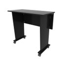 Ver imagem 6 de Mesa Dobrável Preta com Rodizio Office 73x80 Cm Me4117