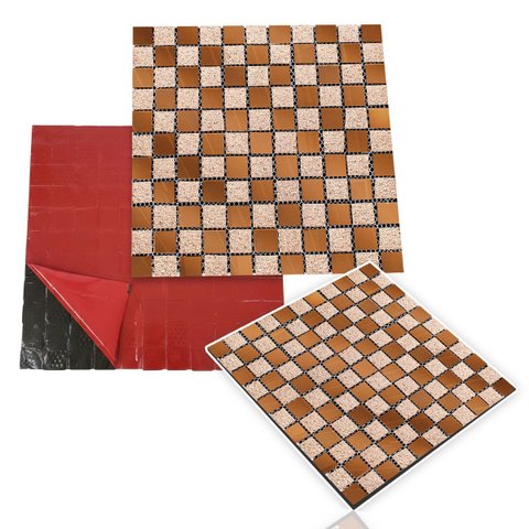 Pastilha de Vidro Adesiva Parede Cozinha Lavabo Banheiro Sala Facil Aplicacao Reforma Decorativa Mod