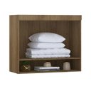 Ver imagem 2 de Armário Aéreo Maleiro Modulado 2 Pts 97cm Veneza Luciane Móv Avelã Pf/cinza Supremo Pf
