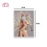 Quadro Mulher Cocar Branco Tamanho 30x40 - 10