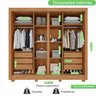 Guarda Roupa Casal 4 Portas 6 Gavetas Portinari Prime 100% MDF - 4