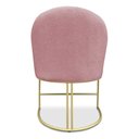 Ver imagem 5 de Kit 02 Cadeiras Poltrona de Jantar Bela Veludo Base Metálica Industrial Dourado - Pallazio
