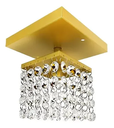 Ver imagem 1 de Lustre Legitimo Cristais Pequeno Hall Lavabo Dourado