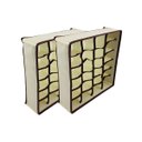 Ver imagem 1 de Kit 2 Organizador de Gavetas Roupas Intimas Meias   Colmeia Com 24 Divisórias em TNT