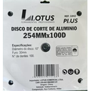 Ver imagem 2 de Disco de Corte de Aluminio Lotus 10pol 254mmx100d Plus 1842