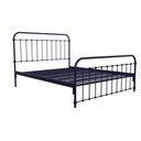 Ver imagem 1 de Cama de Ferro Patente Queen Icamas Azul Escuro