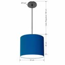 Ver imagem 2 de Lustre Luminária Pendente Vivare Free Lux Pe-4106pr Cúpula em Tecido 20x25cm