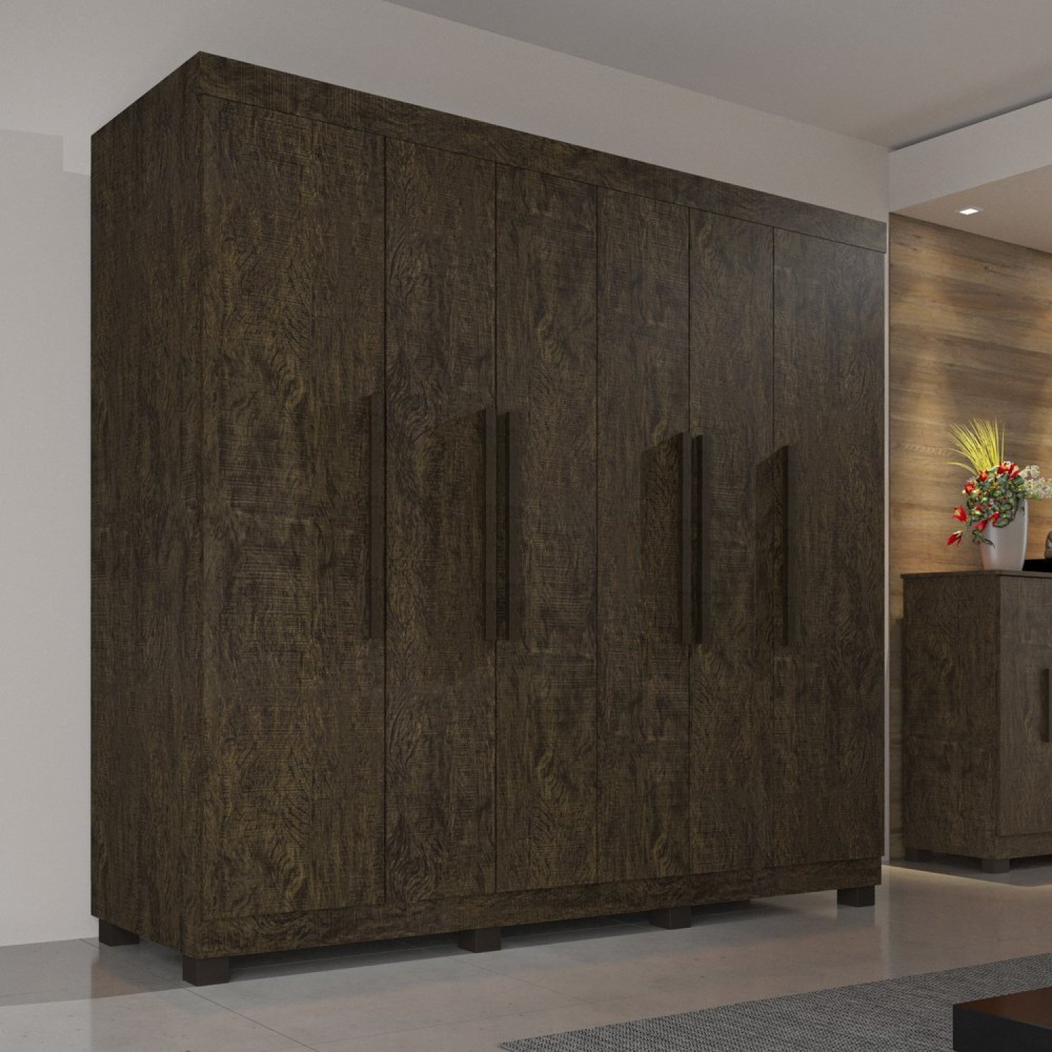 Guarda Roupa Casal 6 Portas 4 Gavetas Londres Prime IMOP Móveis - 1