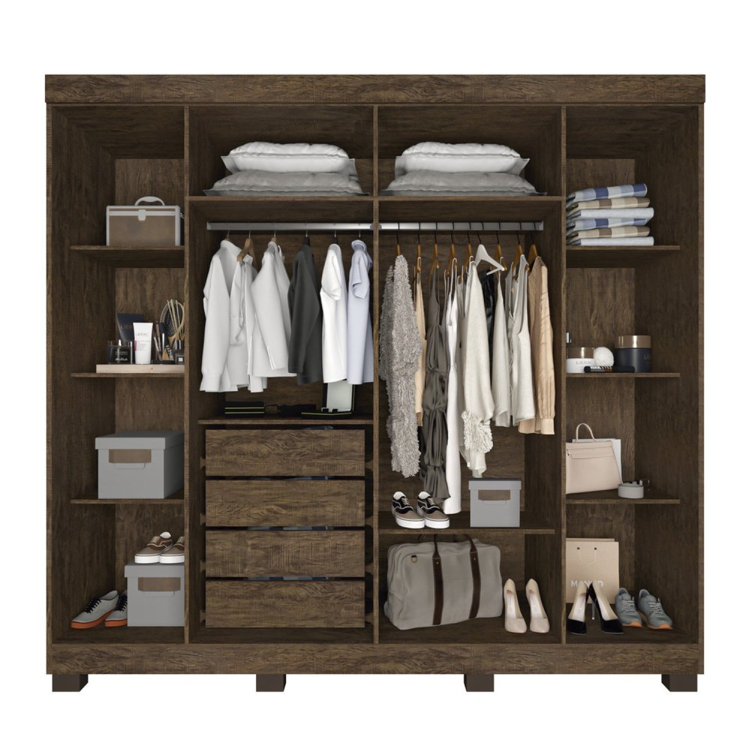 Guarda Roupa Casal 6 Portas 4 Gavetas Londres Prime IMOP Móveis - 2