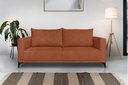 Ver imagem 2 de Sofá Viena 2 Lugares Bouclê Terracota 1.60m Pés em Aço para Sala Bz Home Decor
