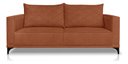 Ver imagem 1 de Sofá Viena 2 Lugares Bouclê Terracota 1.60m Pés em Aço para Sala Bz Home Decor