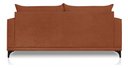 Ver imagem 6 de Sofá Viena 2 Lugares Bouclê Terracota 1.60m Pés em Aço para Sala Bz Home Decor