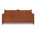 Ver imagem 6 de Sofá Viena 2 Lugares Bouclê Terracota 1.60m Pés em Aço para Sala Bz Home Decor