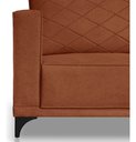 Ver imagem 3 de Sofá Viena 2 Lugares Bouclê Terracota 1.60m Pés em Aço para Sala Bz Home Decor