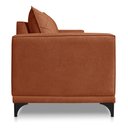 Ver imagem 4 de Sofá Viena 2 Lugares Bouclê Terracota 1.60m Pés em Aço para Sala Bz Home Decor