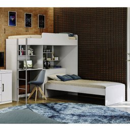 Beliche Solteiro Multifuncional com Escrivaninha Office New Conect - 1