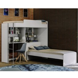 Beliche Solteiro Multifuncional com Escrivaninha Office New Conect - 4