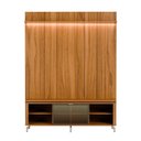 Ver imagem 2 de Rack com Painel para TV até 75 Polegadas Vidro Reflecta 100% MDF com LED Lincoln Float 178cm -