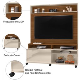 Painel Home Rack Anitta Freijo Off White Para TV 60 Banana Bit Mobler Painel para TV - 3