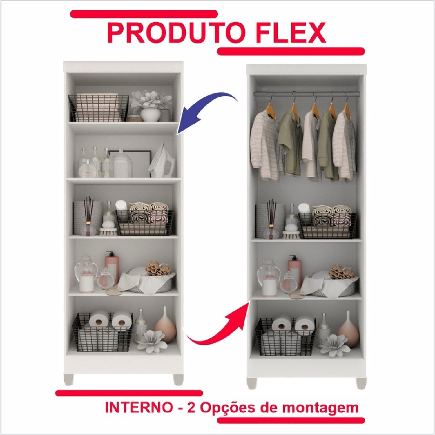 Armário Multiuso 2 Portas com Chave Master  - 11